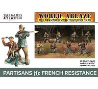 Wargames Atlantic World Ablaze - The Second World War 1939-1945: Partisans (1) French Resistance (32 Multi Part Hard Plastic 28mm Figures)
