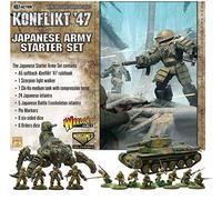 Wargames Delivered - 28mm Military Tanks Miniatures Game - World War RPG Miniature Wargames Set - Warlord Games Konflikt '47: Japanese Army Starter Set