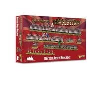 Wargames Delivered Black Powder Epic Battles Revolution British Army Brigade, 210 28mm Miniatures, Artillery, Flags & Commanders, Unpainted Action Figure Kit by Warlord Games