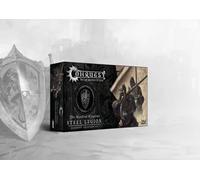Wargames Delivered para Bellum Conquest The Last Argument of Kings Steel Legion - Hundred Kingdoms Miniature Set, 12 38mm Unapainted Plastic Miniature with Command Options for Miniature Wargaming
