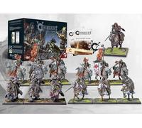 Wargames Delivered para Bellum Wargames Conquest Hundred Kingdoms 5th Anniversary Supercharged Starter Set, 38mm Unpainted Miniatures, Commander, Cavalry, Command Card, Quick Guides & Accessories