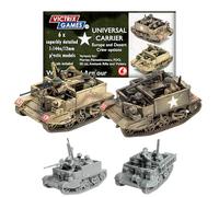 Wargames Delivered - Victrix 12mm Scale Universal Carrier Set - 6 Highly Detailed WWII Miniatures with Foo Variants with 90 Crew Figures - Ideal for Wargaming