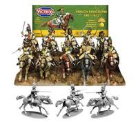 Wargames Delivered - Victrix French Napoleonic Dragoons Set, 12 Highly Detailed 28mm Miniatures with Pre-Bardin Uniforms for Wargaming & Tabletop Strategy Games