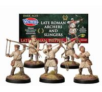Wargames Delivered - Victrix Late Roman Archers 28mm Miniatures, 36 Plastic Figures for Wargaming, Arthurians, Byzantines & Germanic Tribes - Includes 6 Frames & LBMS Support