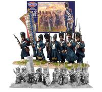 Wargames Delivered - Victrix Napoleon's French Old Guard Chasseurs Set with Bonus Miniature STL Download - 60 Highly Detailed 28mm Multipose Miniatures for Napoleonic Wargaming Dioramas