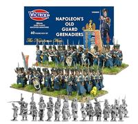 Wargames Delivered - Victrix Napoleon's French Old Guard Grenadiers Set, 60 Highly Detailed 28mm Multipose Miniatures for Napoleonic Wargaming Dioramas