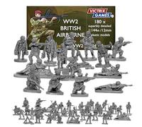 Wargames Delivered - Victrix WW2 British Airborne Paratroopers 12mm Scale 184 Detailed Figures Miniatures -Includes Mortars, Flamethrowers & Major Digby Tatham-Warter