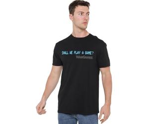 Wargames Shall We Unisex T Shirt, Black, XXX-Large