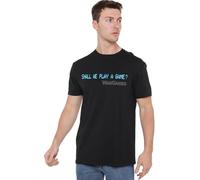 Wargames Shall We Unisex T Shirt, Black, XXXX-Large