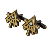 Warhammer 40,000 Aeldari Symbol Cufflinks - Officially Licensed Premium Metal Gift Jewellery for Men, Fans, and Collectors