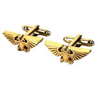 Warhammer 40,000 Cufflinks - Imperium Symbol Design, Officially Licensed Gift Jewellery for Men, Fans and Collectors, Premium Metal Finish