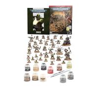 Warhammer 40,000 Getting Started with Orks - Combat Patrol Starter Set with 33 Push-Fit Miniatures & 11 Paints