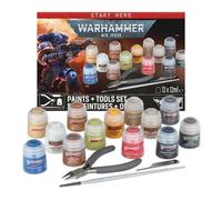 Warhammer 40,000 Paints + Tools Set - 13 Paints & 3 Tools