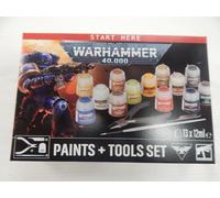 WARHAMMER 40,000 PAINTS + TOOLS SET 60-12 BRAND NEW SEALED