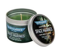 Warhammer 40,000: Space Marines Scented Candle in Commemorative tin, Perfect Warhammer Gift, 22 Hours Burn time