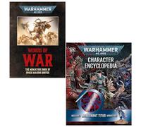 Warhammer 40,000 Words of War by DK & Warhammer 40,000 Character Encyclopedia by Wade Pryce 2 Books Collection Set