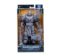McFarlane Toys, Warhammer 40000 Chaos Space Marine Action Figure with 22 Moving Parts, Unpainted Collectible Warhammer Figure with collectors stand base, Customise Your Figure - Ages 12+