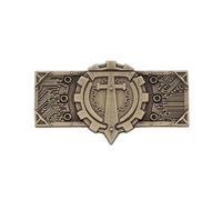 Warhammer 40K Black Templars Chapter Badge Pin Adeptus Mechanicus Titan Legions Pin, M, Alloy Steel, no gemstone