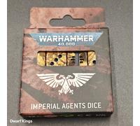 Warhammer 40K Imperial Agents Dice Set (16x D6, Sealed Box, 2024)