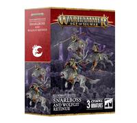 Warhammer - Age of Sigmar - Gloomspite Gitz: Snarlboss and Wolfgit Retinue (Games Workshop), Brown, Grey, White