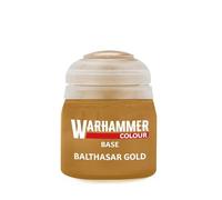 Warhammer Colour Base Acrylic Paint, Balthasar Gold, 12ml