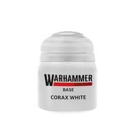 Warhammer Colour Base Corax White Acrylic Paint, 12ml