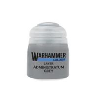 Warhammer Colour Layer Acrylic Paint, Administratum Grey, 12ml, Matte Finish, for Miniature Painting