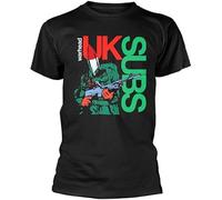 Warhead (Black) by UK SUBS Mens T-Shirt Size L