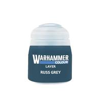 Warhmammer Colour Layer: Russ Grey 12ml Acrylic Paint
