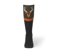 Waring Brooke Majestic Stag Socks - 4-7 · Olive