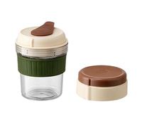 warkul 2-in-1 Ice Coffee Tumbler with Ice Cube Tray - Leak-Proof, BPA-Free, Portable for Summer Hot Cold Drinks