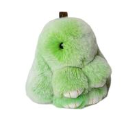 warkul Frosted Bunny Plush Keychain 15cm Soft Faux Rabbit Fur Pendant for Bags Keys Cute Standing Stuffed Animal Adorable Birthday Gift