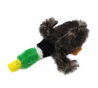 warkul Plush Duck Dog Toy with Squeaker, Chew Resistant, Mallard Shape, Interactive Play, 25cm