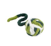 warkul Weave Rope Ball Cat Toy with Bell Interactive Chewing Chasing Toy for Indoor Cats Self Play Exercise