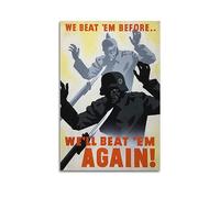 WARL Vintage WW2 British Propaganda Poster Decorative Painting Canvas Art Picture 20x30inch(50x75cm)