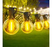 Warlisou Garden String Light 15M Waterproof LED Festoon Lights Outdoor Indoor Globe String Lights for Garden, Yard, Wedding, Christmas, Backyard, Terrace, Party, Patio