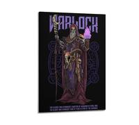 Warlock Fear The Unknown Decorative Poster Poster Decorative Painting Canvas Wall Posters And Art Picture Print Modern Family Bedroom Decor Posters 12x18inch(30x45cm)
