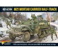 Warlord Bolt Action M21 Mortar Carrier Half-Track 1:56 WWII Table Top Wargaming Plastic Model Kit 402613002, Small