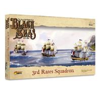 Warlord Games 3rd Rate Squadron - 1/700 Scale Plastic Miniatures for Black Seas Highly Detailed Age of Sail Era Miniatures for Table-top Wargaming