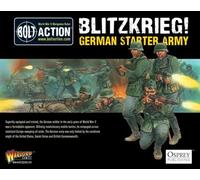 Blitzkrieg German Starter Army - 28mm Scale Plastic Miniatures for Bolt Action by Warlord Games - Highly Detailed World War 2 Miniatures for Table-top Wargaming