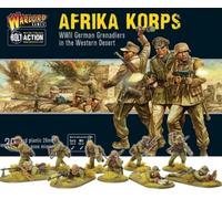 Warlord Games Afrika Korps - 28mm Scale German Army Plastic Miniatures for Bolt Action Highly Detailed World War 2 Miniatures