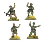 Warlord Games Afrika Korps Platoon Commanders - 28mm Scale Resin Miniatures for Bolt Action Highly Detailed World War 2 Miniatures