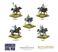 Warlord Games Black Powder Epic Battles: Acw - Confederate Commanders - Brand New And Sealed