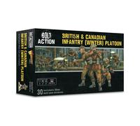 Warlord Games British & Canadian Infantry (Winter) Platoon - 28mm Scale Plastic Miniatures for Bolt Action Highly Detailed World War 2 Miniatures