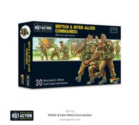 British Army & Inter-Allied Commandos - 28mm Scale Plastic Miniatures for Bolt Action by Warlord Games - Highly Detailed World War 2 Miniatures for Table-top Wargaming