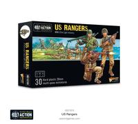 Warlord Games US Rangers Infantry - US Army 28mm Scale Plastic Miniatures for Bolt Action Highly Detailed World War 2 Miniatures for Table-top Wargaming
