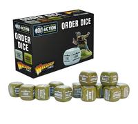 Warlord Games Bolt Action 2 Bolt Action Orders Dice - Olive Drab (12)