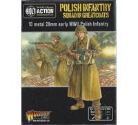 Warlord Games Bolt Action Polish Infantry Squad In Greatcoats | 28mm Scale Metal Miniatures by Warlord Games - Highly Detailed World War 2 Miniatures for Table-top Wargaming