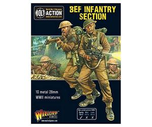 Warlord Games British Army BEF Infantry Section - 28mm Scale Metal Miniatures for Bolt Action Highly Detailed World War 2 Miniatures for Table-top Wargaming