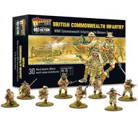 Warlord Games British Army Commonwealth Infantry - 28mm Scale Plastic Miniatures for Bolt Action Highly Detailed World War 2 Miniatures for Table-top Wargaming